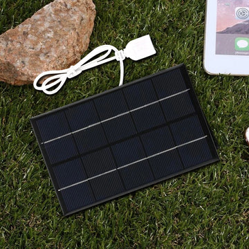 USB Solar Panel Outdoor 5W 5V Portable Solar Charger